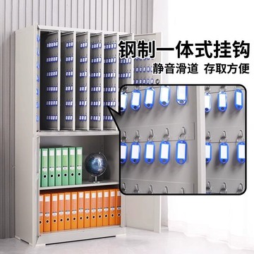 熱銷 附發票 物業鑰匙柜壁掛式房產中介密碼鎖收納管理柜家用鑰匙掛墻整理盒子【全館特惠 PPW1234】