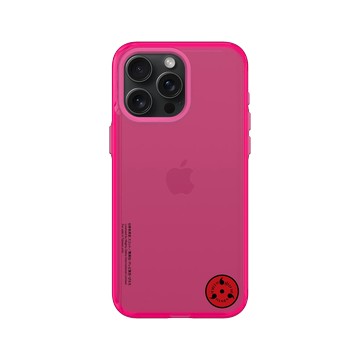 iPhone 15 Pro Max Clear 粉漾桃 - 火影忍者 Naruto - LOGO系列-寫輪眼