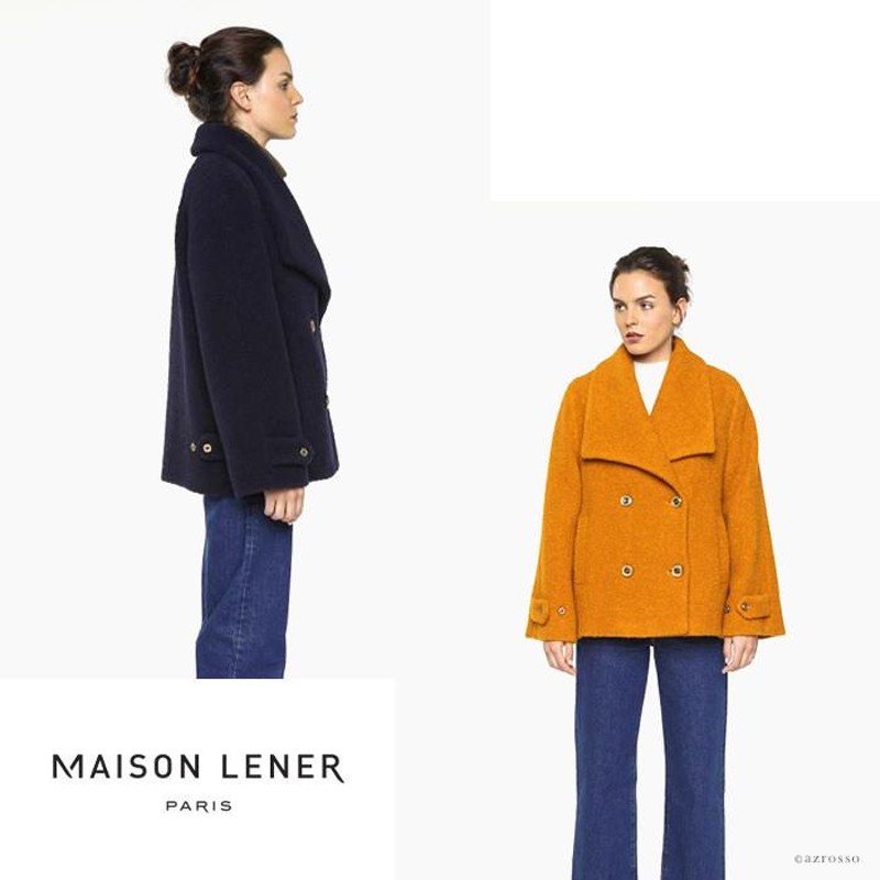 MAISON LENER レネール ショート丈 ハーフ コート レディース 38 | www