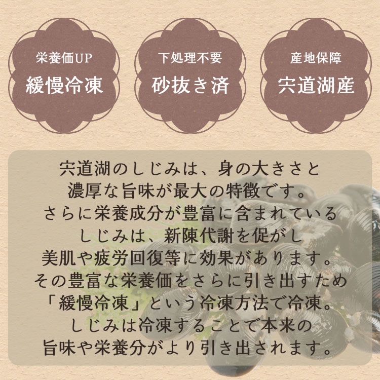 シジミ 宍道湖産 殻付き 大和しじみ 冷凍食品 食品 業務用 家庭用 国産