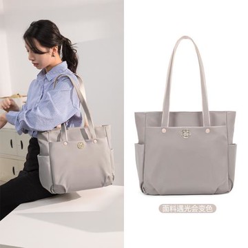 托特包女2024新款大容量單肩包通勤輕便大包包大學生上課包電腦包