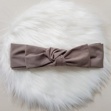 軍綠色票 兩用式蝴蝶結髮帶 髮飾