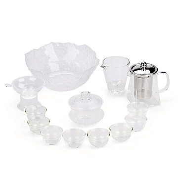 瀾揚 耐高溫玻璃茶壺功夫泡茶煮茶功夫茶具泡茶杯煮茶帶把主人杯