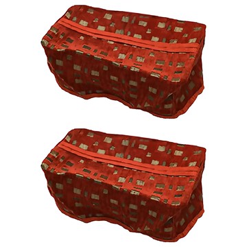 J&N 皇家系列面紙盒套  2入組 聚酯纖維  20 x 15 x 9cm  光點