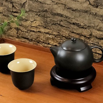 【鶯歌燒】王兩文-西施壺禮盒(黑)