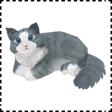 【🌸免運｜當日出貨✈️隔日到🌸】紙紮寵物 挪威森林貓（化給親人與寵物皆可用）寵物金紙 紙紮貓 紙紮屋 元寶 庫錢 蓮花