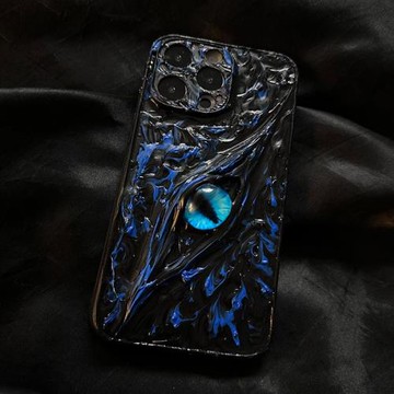 紅色惡魔眼睛適用蘋果16promax手機殼14pro高級感15Pro立體逼真17promax情侶簡約13小眾12網紅11硬殼xr全包15