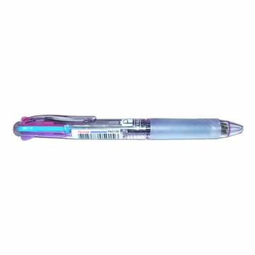 【文具通】Penrote 筆樂 NO.PA0125 4色原子筆透明紫桿 A1011657【APP滿額下單4%點數(單一帳號最高1000點)】7/31止
