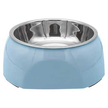 Kiyodo 不鏽鋼寵物碗  藍色  1個