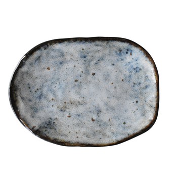 佐和陶瓷 朝霧橢圓皿 日本製 80ml  白色  7吋(17 x 12.5 x 1cm)  1個