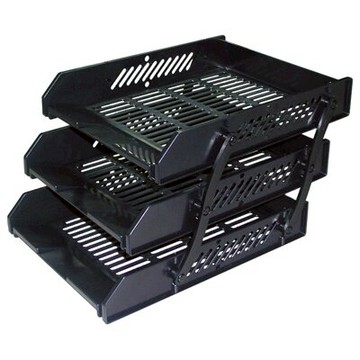 【文具通】DR龍和A4塑膠DR-303三層活動公文架藍 L3010102【領券滿額再折千12/31止】