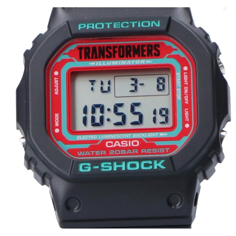 新品同様 G-SHOCK x TRANSFORMERS SPECIAL DW-5600TF19-SET マスターネメシスプライム レゾナントモード DW -5600TF19-1 デジタル 腕時計 | LINEショッピング