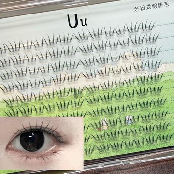 🔥熱銷爆款🔥天使蕾蕾日系束感假睫毛自然仿真清透束感蕾蕾完全愛豆感黑棕色系✨好物甄選