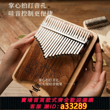 {可打統編 超低價}高級款實木21音雙層卡林巴琴拇指琴專業演奏手指琴kalimba琴樂器