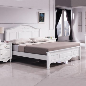 Boden-茉莉森6尺雙人加大法式歐風白色床架(不含床墊)