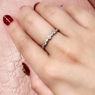 甜甜圈鑽石線戒 香港展系列