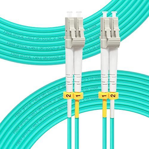 FLYPROFiber LC to LC Fiber Patch Cable OM3 125M 410ft, Length Options: 0.2m