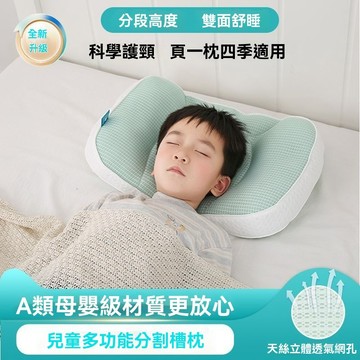 【台灣出貨】兒童枕頭 兒童多功能太空分區枕 吸汗吸濕護頸枕 四季通用可水洗 幼兒枕頭 寶寶枕頭 分區小枕頭 幼兒園枕頭