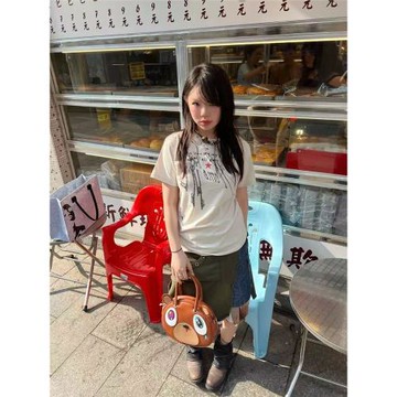 DETW 25ss*《叛》原創小眾輕亞朋克印花標語修身高級感短袖男女Te