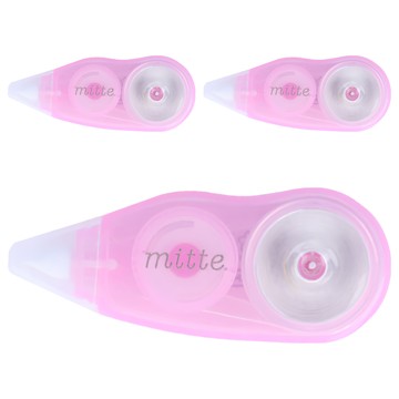 sun-star mitte霧透迷你修正帶 蘭茵紫 迷你便攜 霧透外殼 滑順好用  3個