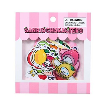 小禮堂 Sanrio 三麗鷗 造型貼紙組 35枚入 (302水果吧)