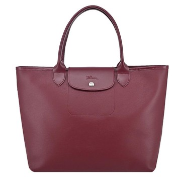 LONGCHAMP LE PLIAGE CITY系列PVC帆布托特包（深紫）_廠商直送