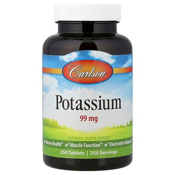 Carlson, 鉀，99 毫克，250 片