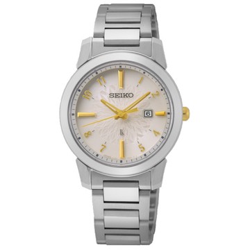 SEIKO精工 V137-0DK0KS(SUT413J1) LUKIA系列 太陽能石英女錶 / 粉面 31mm