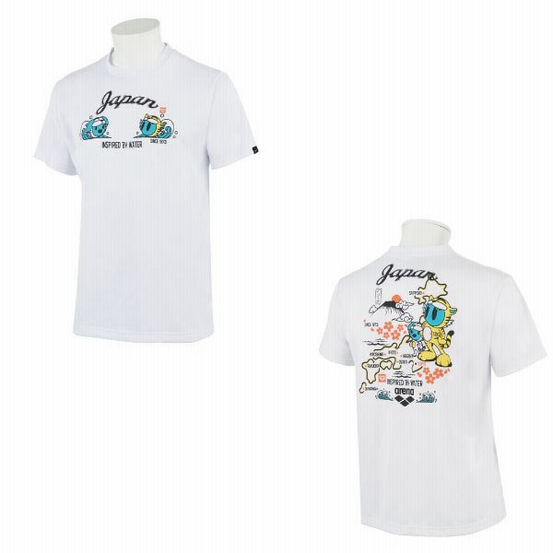 arena(アリーナ) Tシャツ アリーナくんデザイン Tシャツ 吸汗速乾 AMURJA51-WHT(ホワイト) ユニセックス 通販  LINEポイント最大0.5%GET | LINEショッピング