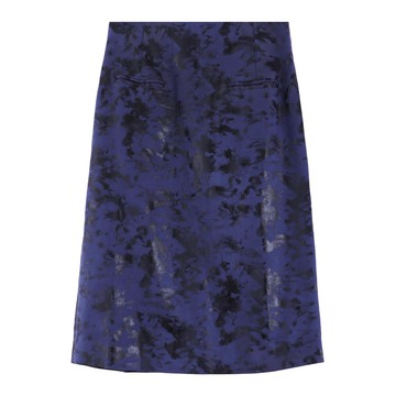 深色冰裂紋印花半身裙