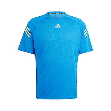 Adidas TI 3S TEE IJ8120 男 短袖 上衣 運動 健身 訓練 慢跑 吸濕排汗 透氣 反光 藍