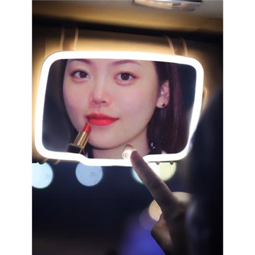 遮陽板車載led觸摸燈內飾化妝鏡
