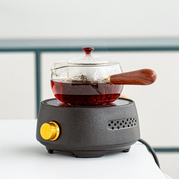 全自動小型煮茶壺套裝家用小青柑耐熱玻璃側把壺日式電陶爐煮茶器