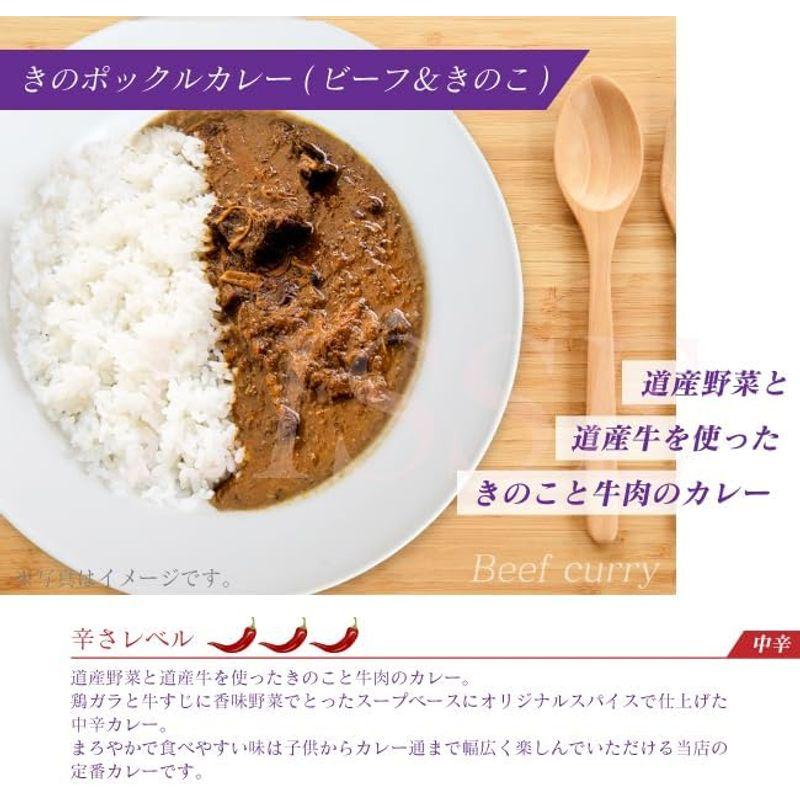 きのポックル おすすめカレー4種セット 4食セット 手づくり 北海道 愛別町 きのポックル 産地直送 正規代理店