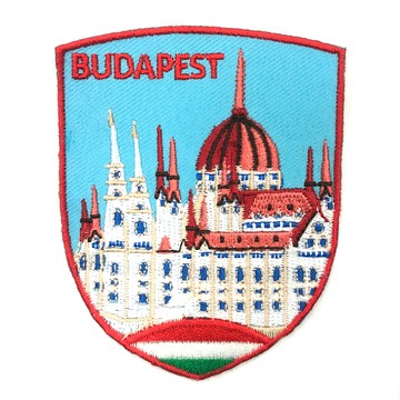 A-ONE 地標造型刺繡 布達佩斯 Budapest 7.5 X 6 CM 台灣產  匈牙利 國會大廈 多色  1個