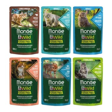 MONGE瑪恩吉真野無穀 主食貓餐包 85g x 28入組