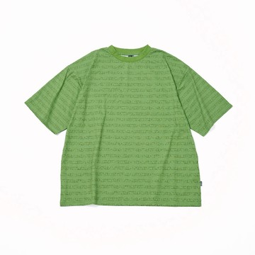 日本限定 POLER  STRIPE QUICK DRY TEE 條紋機能速乾T恤 綠 - M