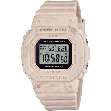 CASIO 卡西歐 G-SHOCK 大理石紋 太陽能方形女錶 GMS-S5600RT-4