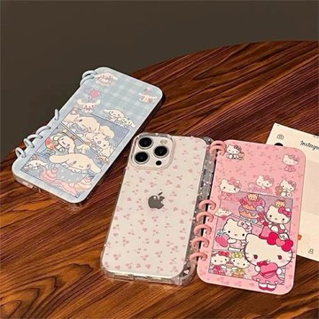 玉桂狗凱蒂貓適用三星s24ultra手機殼筆記本s23日系a55a54a53卡通a52a35情侶款a34a33男女a25a15防摔a14a13軟