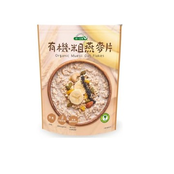 統一生機 有機粗燕麥片400公克/包 買一送一 即日起特惠至8月28日數量有限售完為止