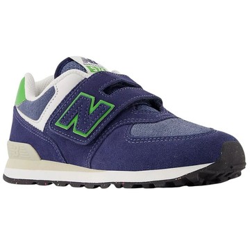 HABU NEW BALANCE 紐巴倫 574 HOOK & LOOP 中童 大童 慢跑鞋 運動鞋 PV574QBL