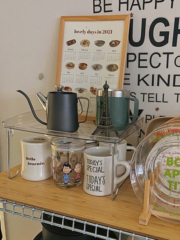 杯架杯子收納置物架水杯茶杯茶具收納架櫥柜桌面取杯架亞克力托盤