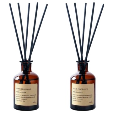 茶色擴香瓶 飯店香水型 120ml 室內香氛  英國梨小蒼蘭  2件