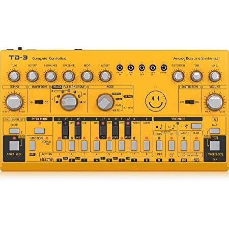 Behringer TD-3-AM Analog Bass Line Synthesizer with VCO, VCF, 16-Step Sequencer, Distortion Effects and 16-Voice Poly Chain 並行輸入品