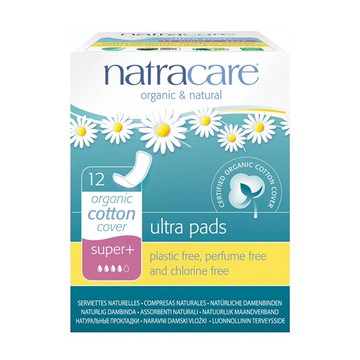 Natracare 綠可兒衛生棉 無氯超薄蝶翼衛生棉(加大日用22cm) 12st (NC024)