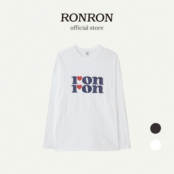 [RONRON] Pattern Logo Long Sleeve / 2色任選 韓國官方直送