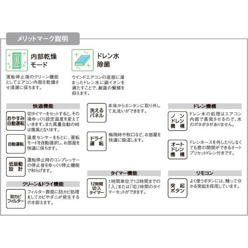 エアコン 窓用エアコン ウインドエアコン 窓用エアコン リララ ReLaLa ...