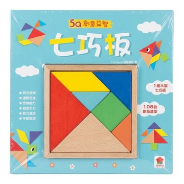 双美生活文創 5Q創意益智七巧板  多色  1組