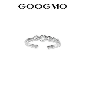GOOGMO丁達爾系列戒指女小眾設計冷淡風高級潮食指時尚開口尾戒