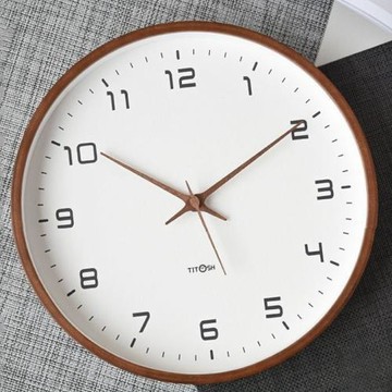 時鐘日式墻上裝飾靜音現代簡約靜音掛鐘掛墻客廳創意鐘表家用